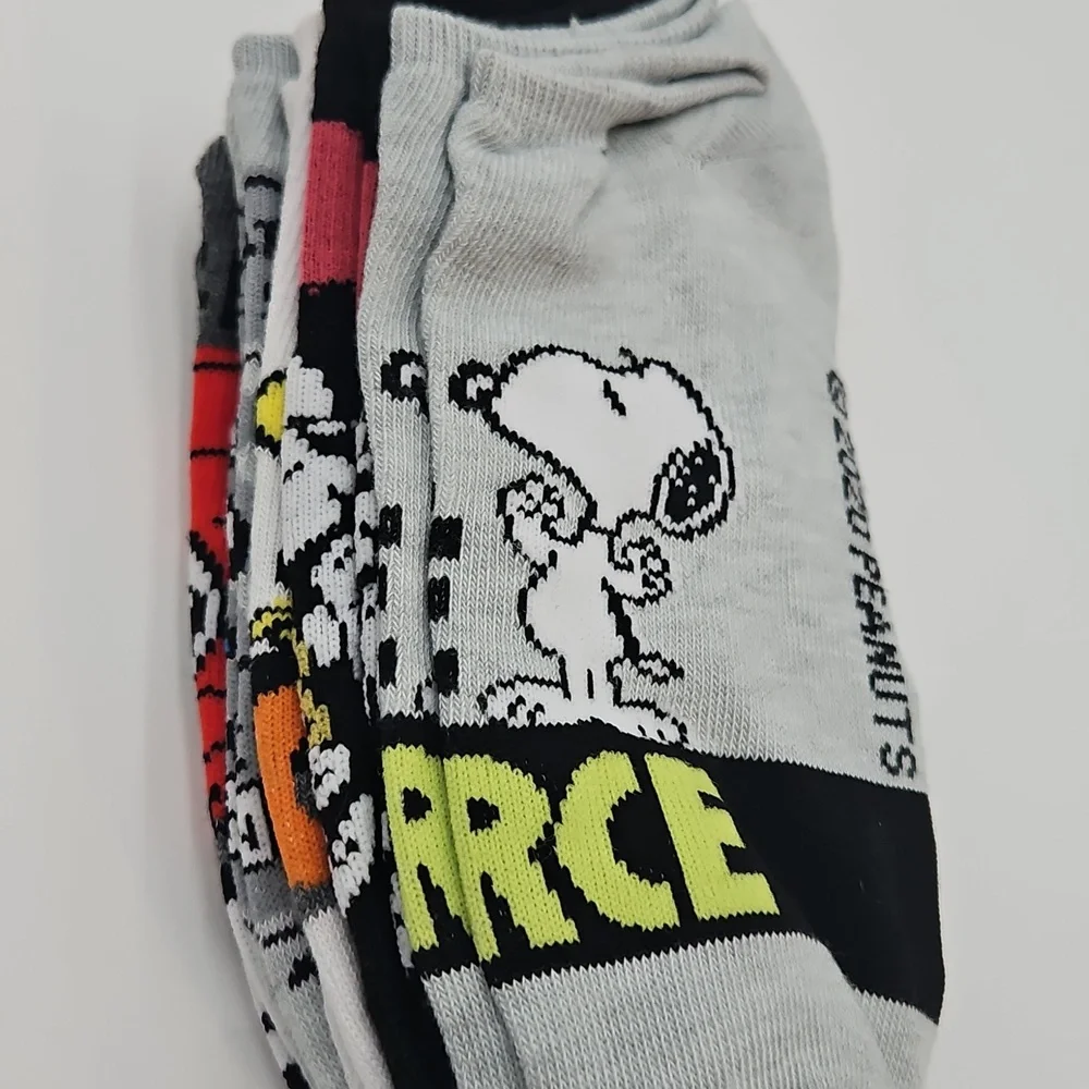 Spyder Ankle Socks & Snoopy Ankle Socks Design New Black Gray New